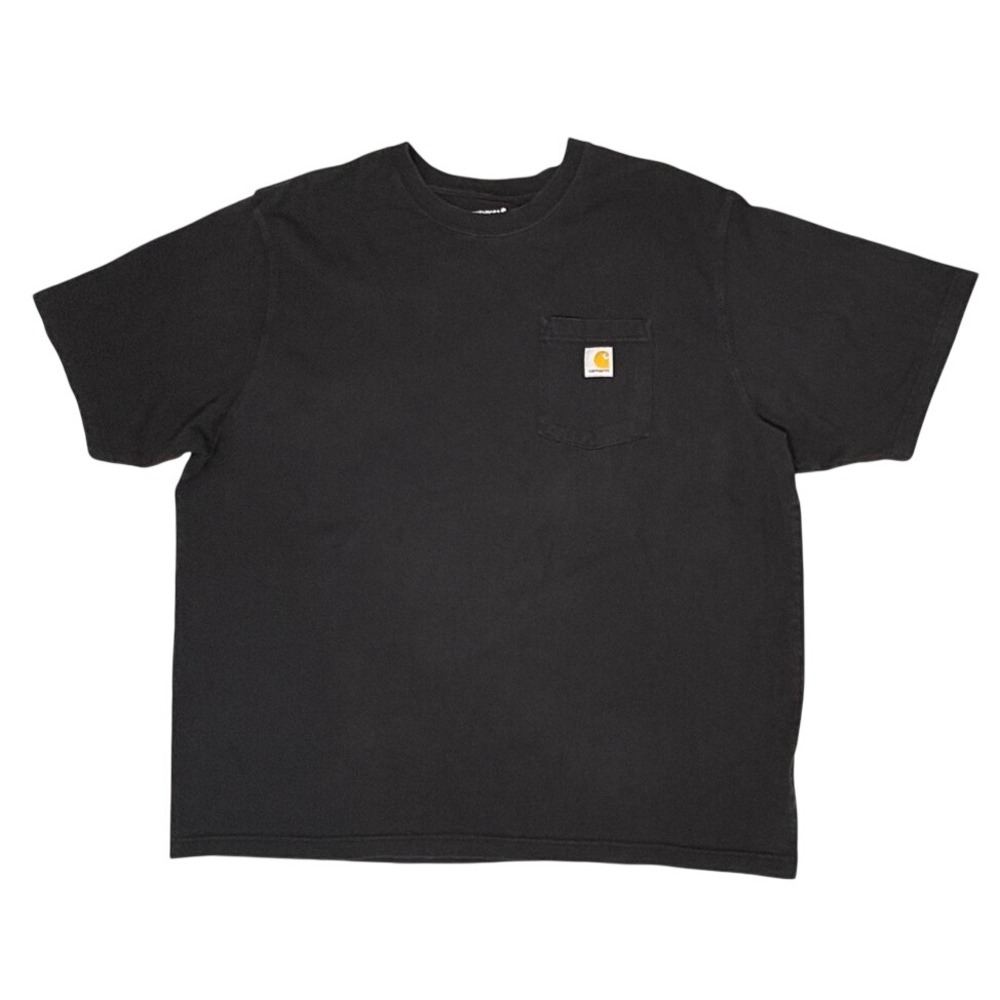 Carhartt Classic Pocket Jersey Knit Shirt 2XL Black Workwear Casual Blokecore